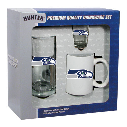 Seattle Seahawks 3pc Drinkware Set