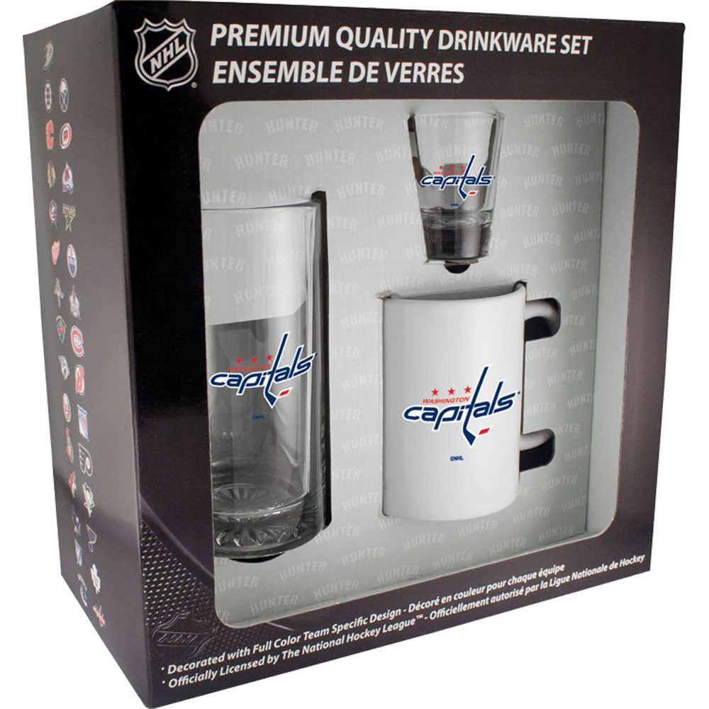 Washington Capitals 3pc Drinkware Set