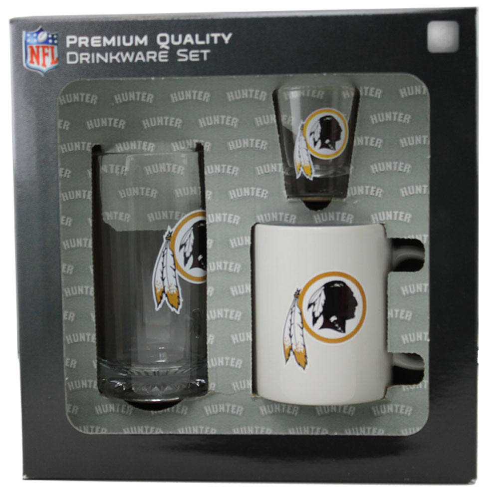 Washington Redskins 3pc Drinkware Set