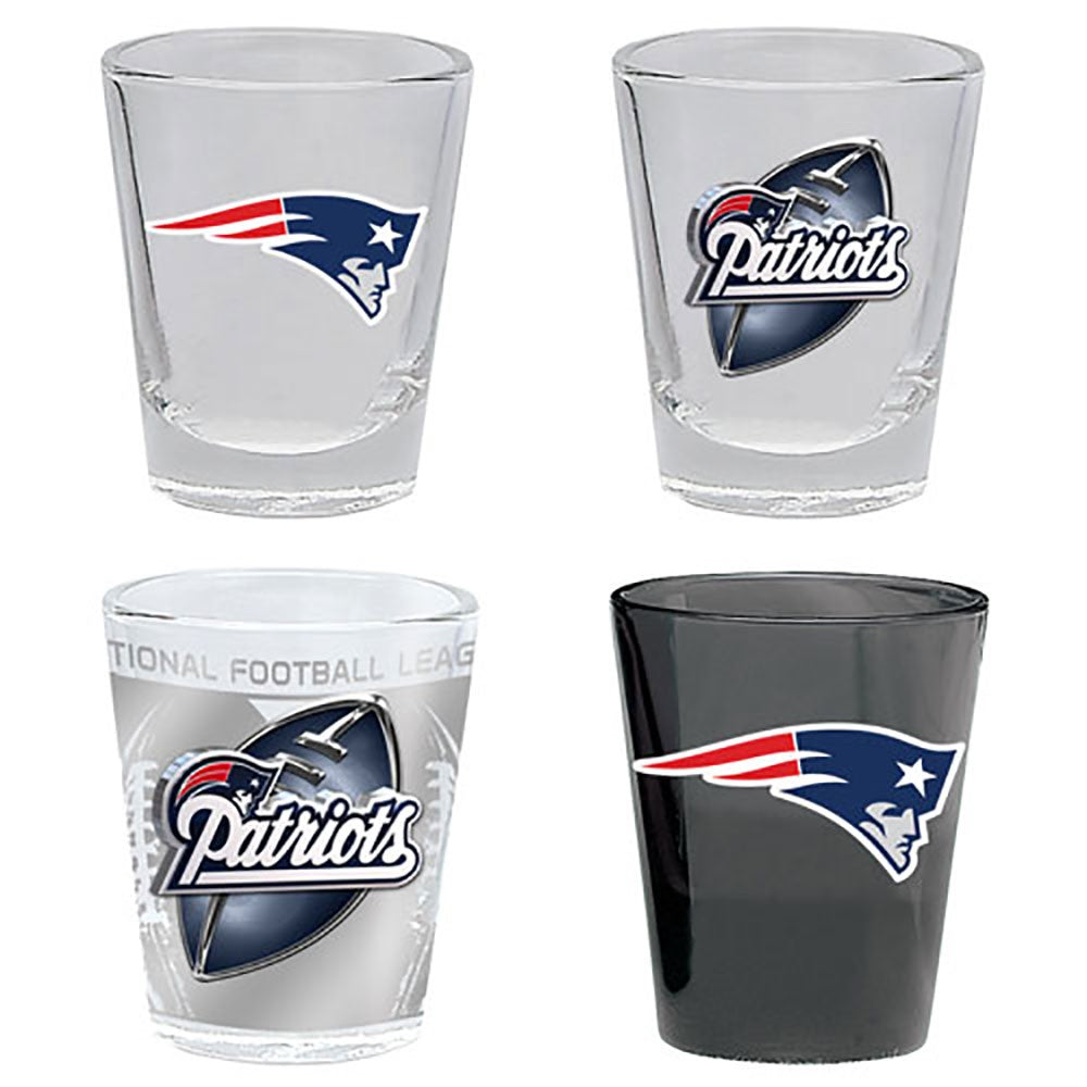 New England Patriots 4pc Collector Shot Glass