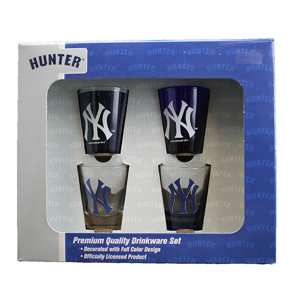 New York Yankees 4pc Collector Shot Glass