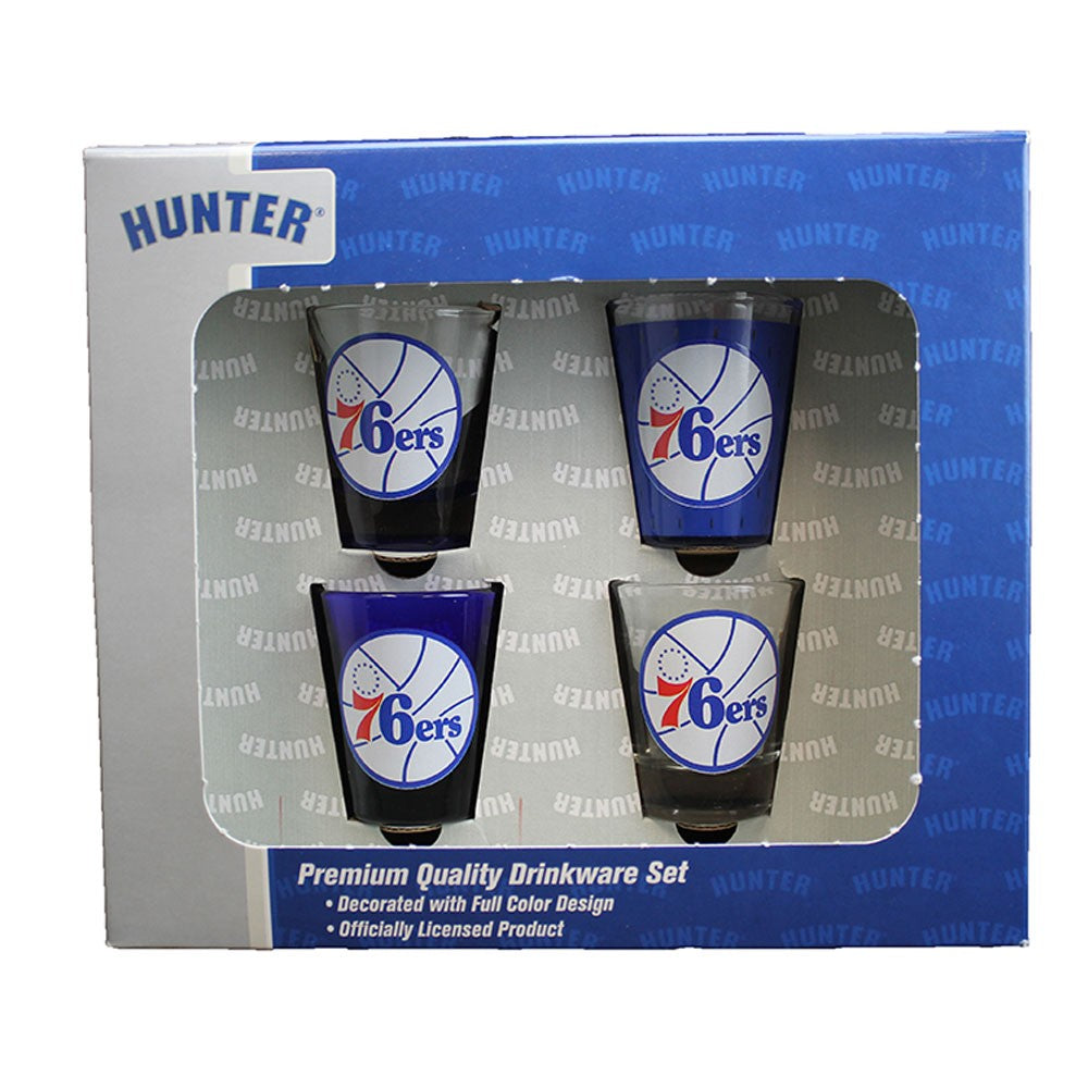Philadelphia 76ers 4pc Collector Shot Glass