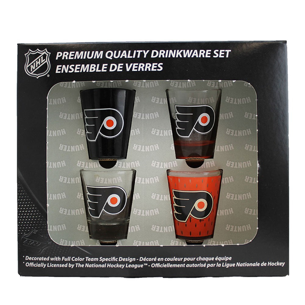 Philadelphia Flyers 4pc Collector Shot Glass