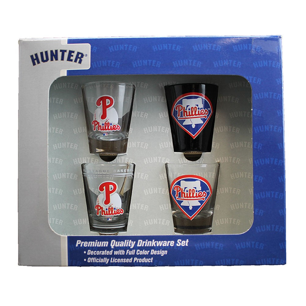 Philadelphia Phillies 4pc Collector Shot Glass