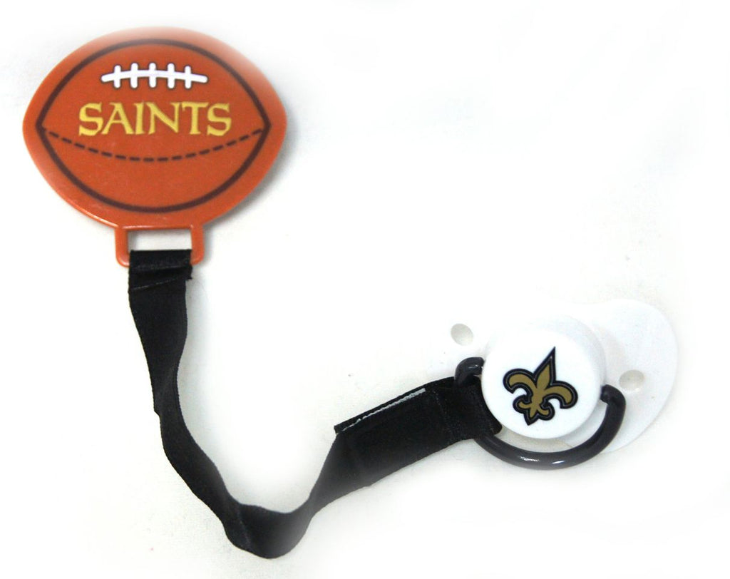 New Orleans Saints Pacifier w/ Clip