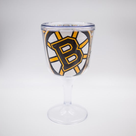 Boston Bruins Acrylic Wine Glass