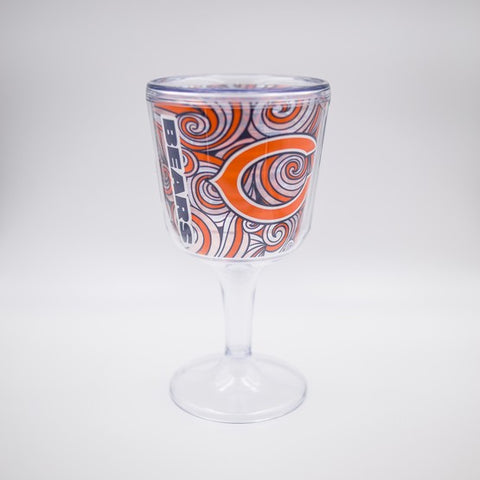Chicago Bears Acrylic Wine Glass
