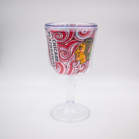 Chicago Blackhawks Acrylic Wine Glass