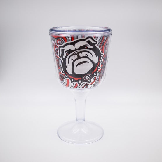 Georgia Bulldogs Acrylic Wine Glass