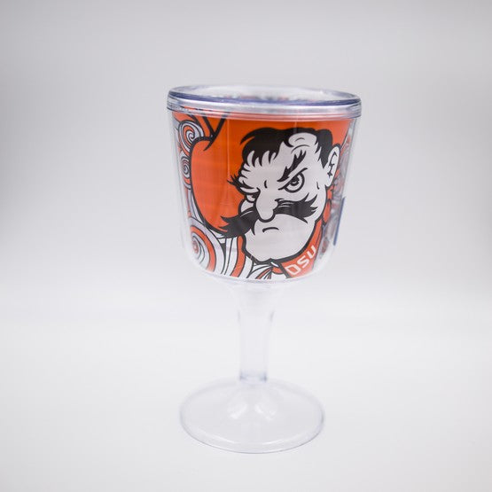 Oklahoma State Cowboys Acrylic Wine Glass