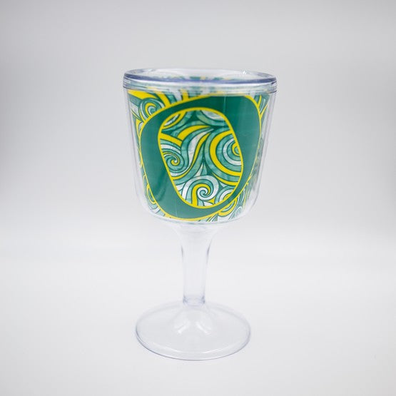 Oregon Ducks Acrylic Wine Glass