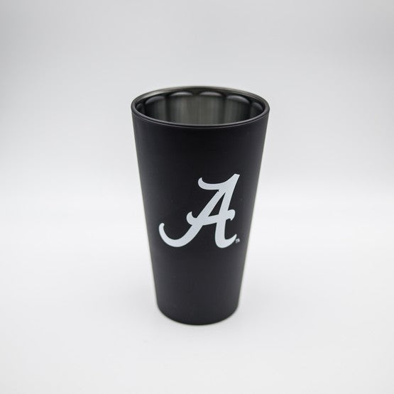 Alabama Crimson Tide Black Matte/Chrome Pint