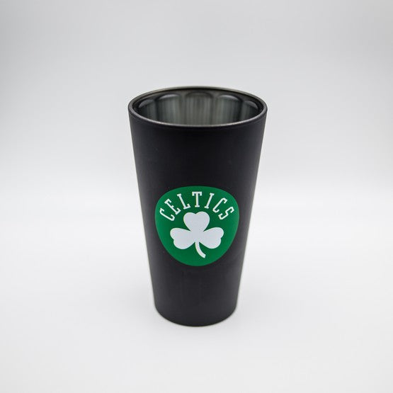Boston Celtics Black Matte/Chrome Pint