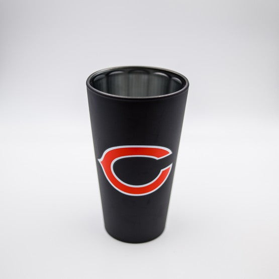 Chicago Bears Black Matte/Chrome Pint