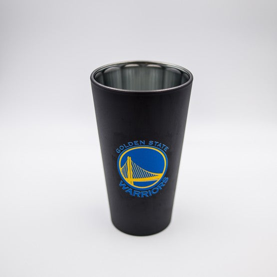 Golden State Warriors Black Matte/Chrome Pint