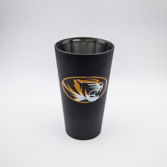 Missouri Tigers Black Matte/Chrome Pint