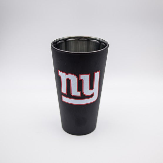New York Giants Black Matte/Chrome Pint