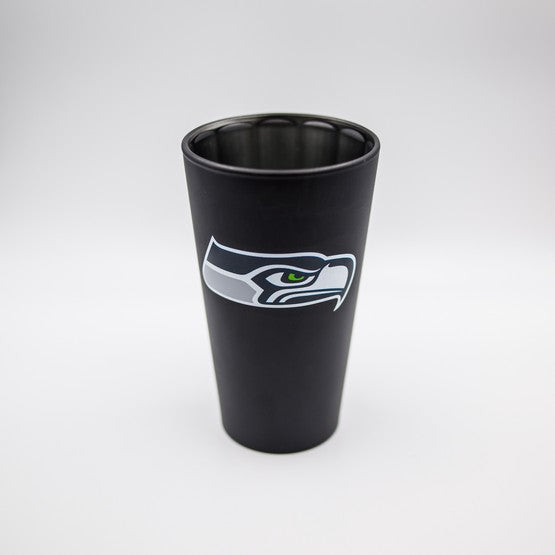 Seattle Seahawks Black Matte/Chrome Pint