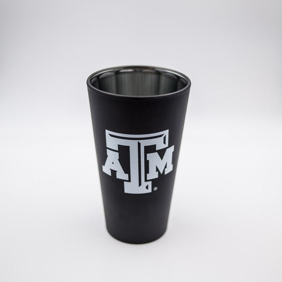 Texas A&M Aggies Black Matte/Chrome Pint