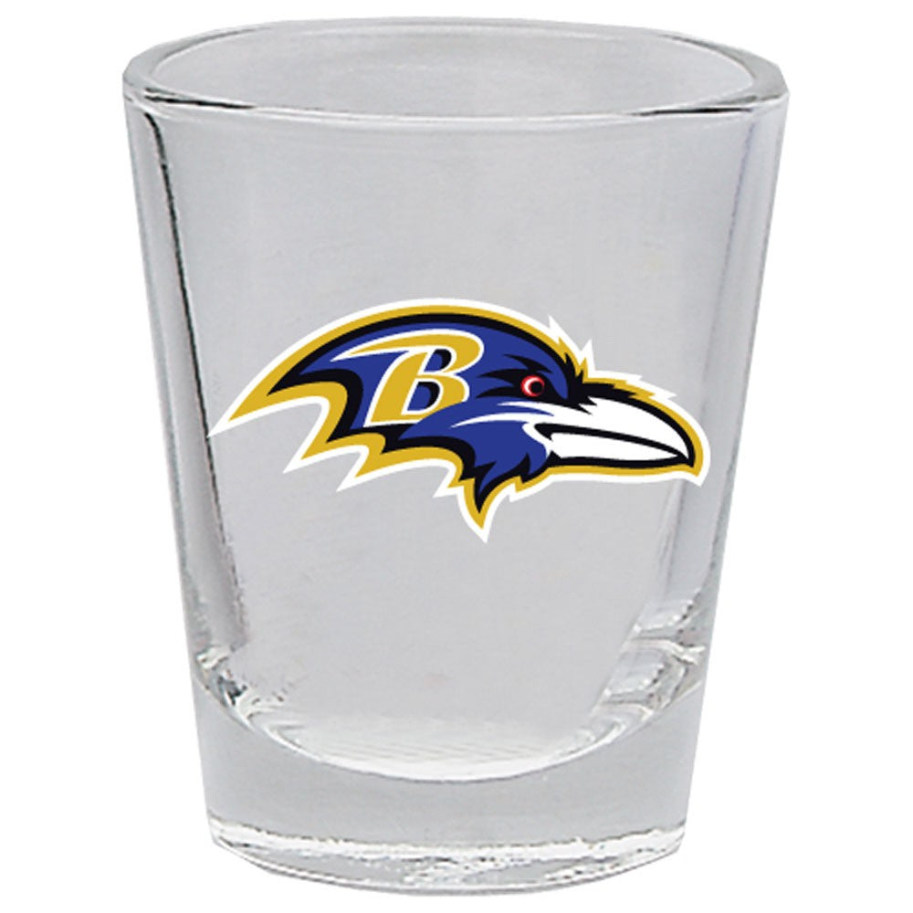 Baltimore Ravens Clear Shot Glass