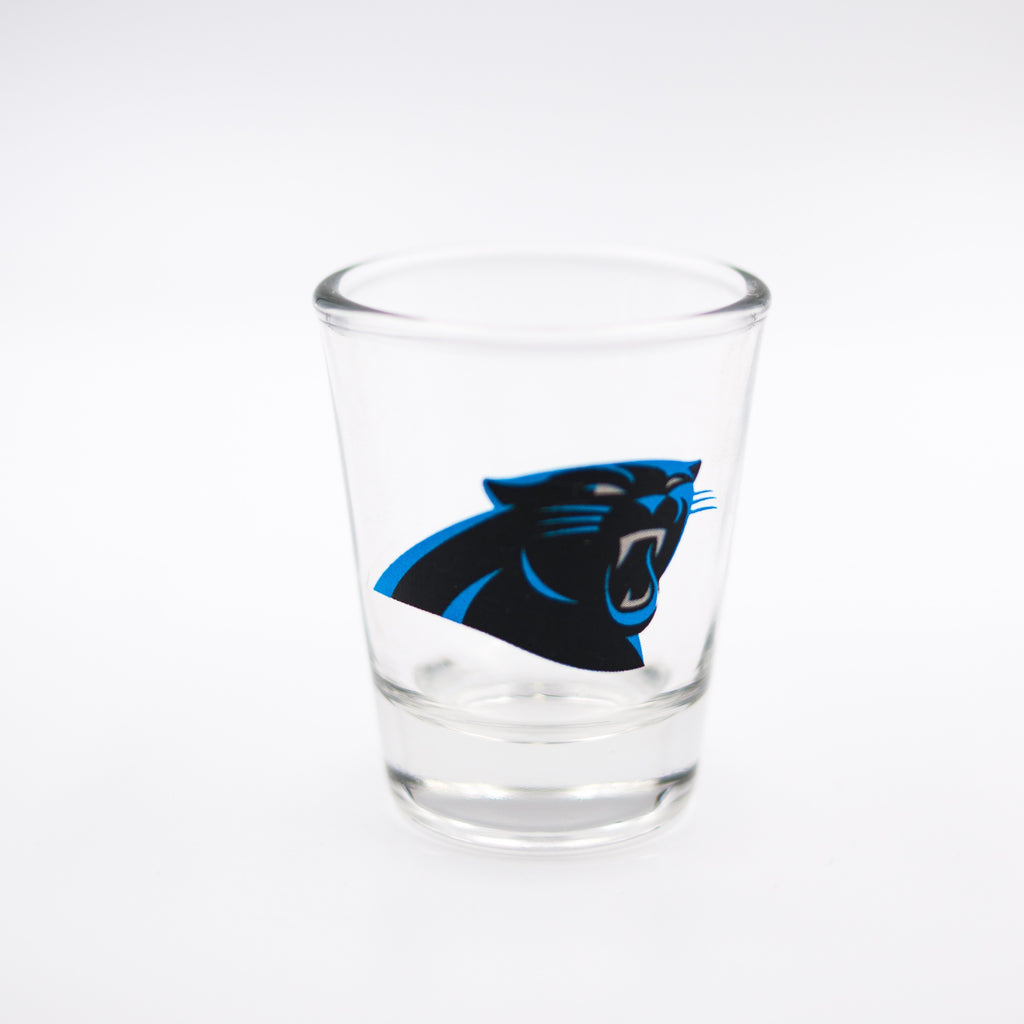 Carolina Panthers Clear Shot Glass