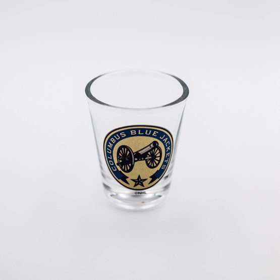 Columbus Blue Jackets Clear Shot Glass