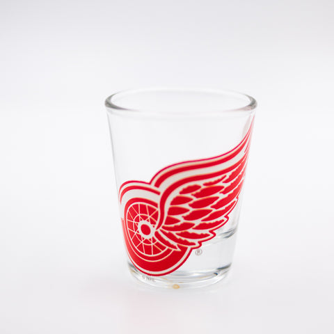 Detroit Red Wings Clear Shot Glass