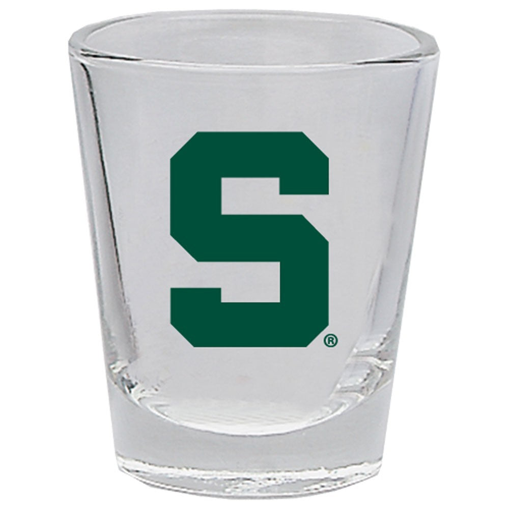 Michigan State Spartans Clear Shot Glass