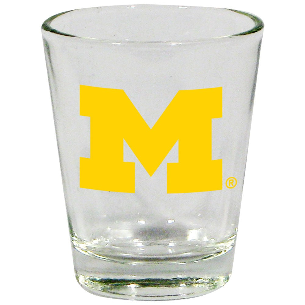 Michigan Wolverines Clear Shot Glass
