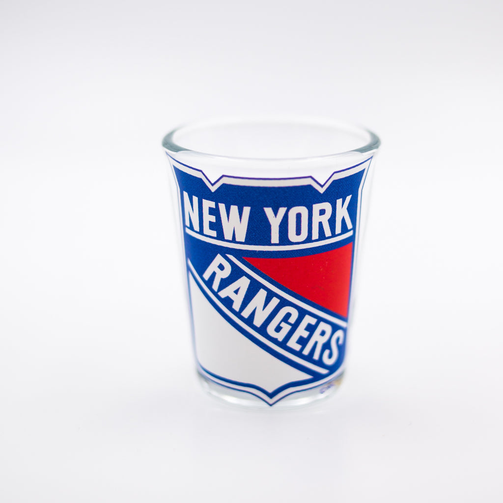 New York Rangers Clear Shot Glass