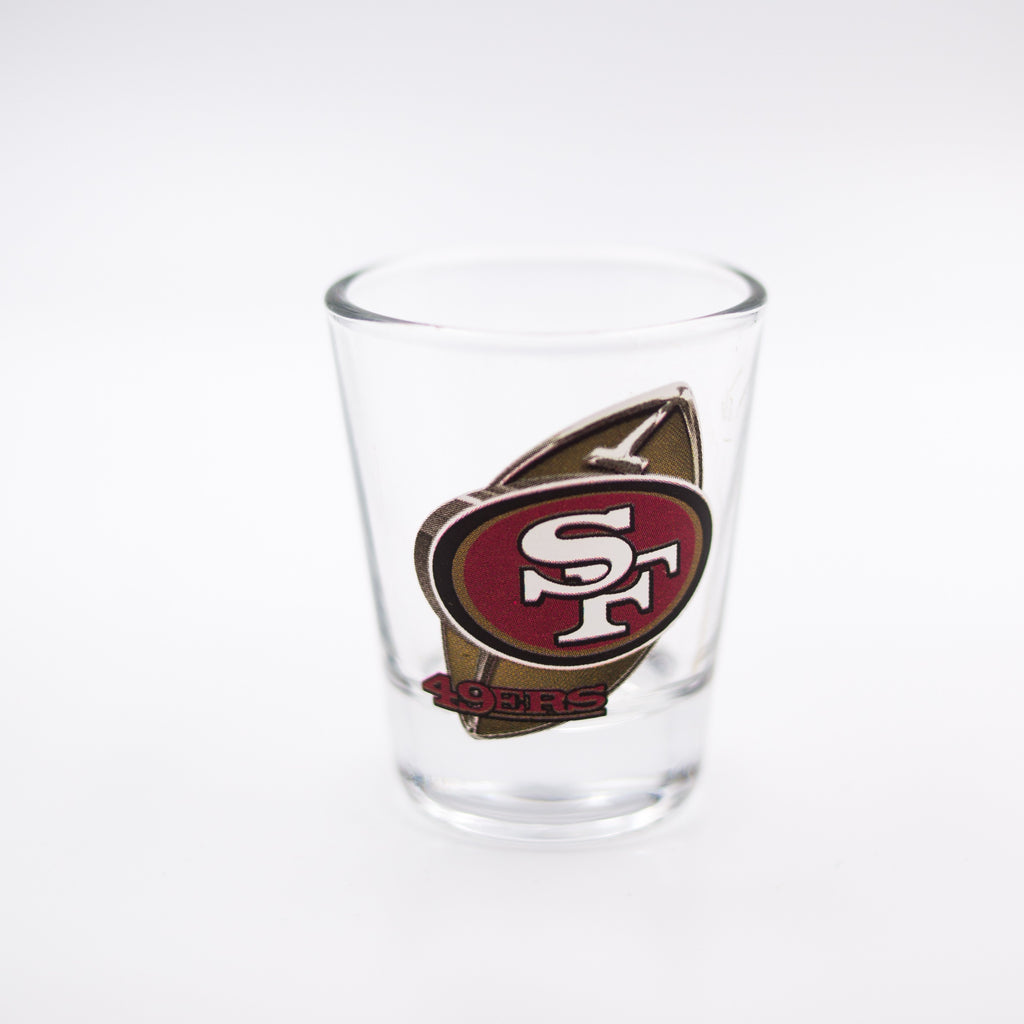 San Francisco 49ers Clear Shot Glass