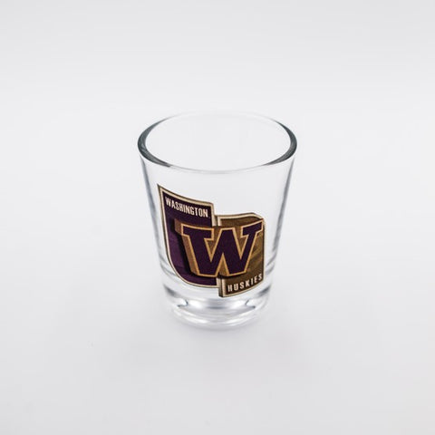 Washington Huskies Clear Shot Glass