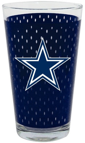 Dallas Cowboys Jersey Pint Glass