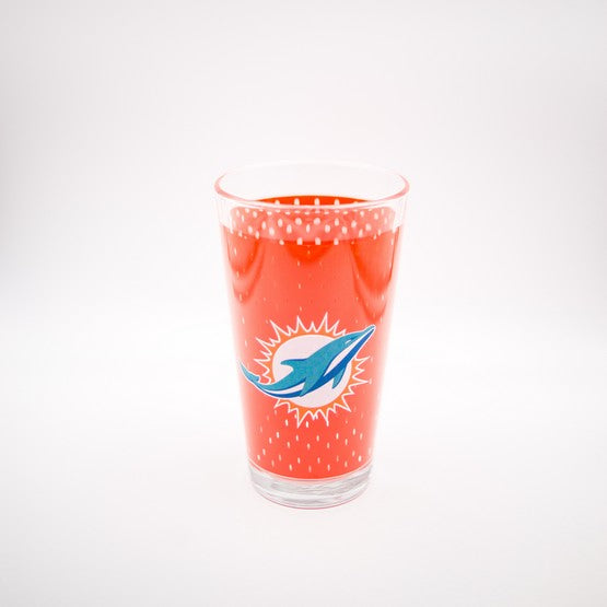 Miami Dolphins Jersey Pint Glass