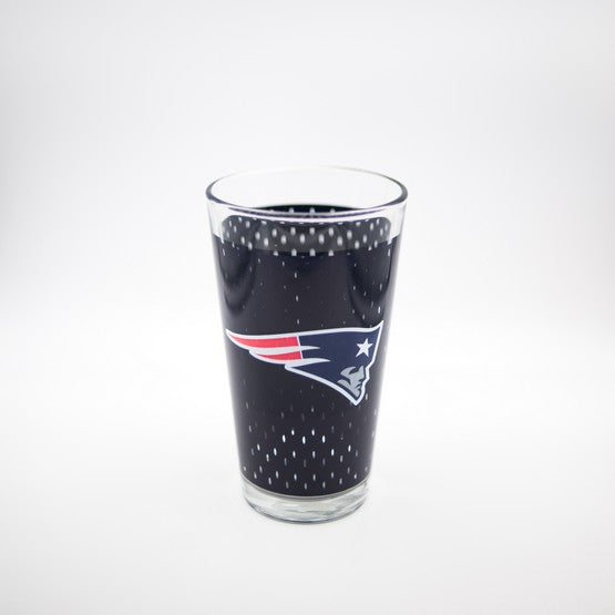 New England Patriots Jersey Pint Glass