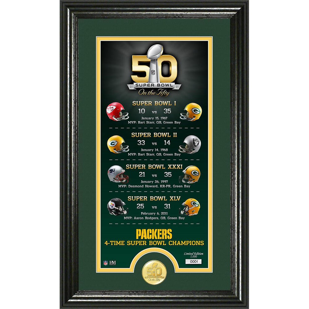 Green Bay Packers SB 50 Anniversary Photo