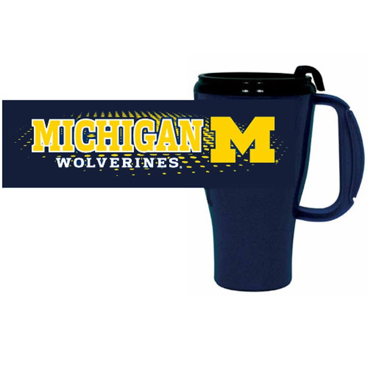 Michigan Wolverines Roadster Travel Mug