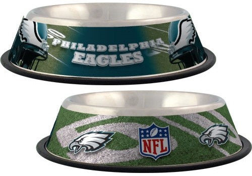 Philadelphia Eagles Steel Pet Bowl