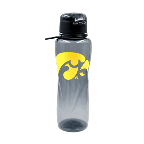 Iowa Hawkeyes Water Bottle w/ Flip Lid