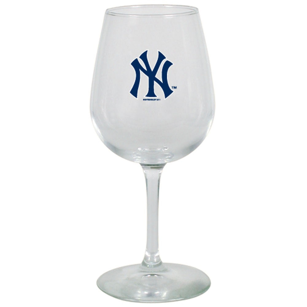 New York Yankees Wine Glass