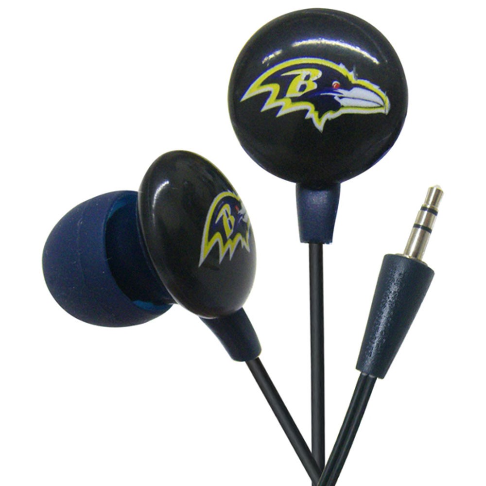 Baltimore Ravens Team Logo Earphones