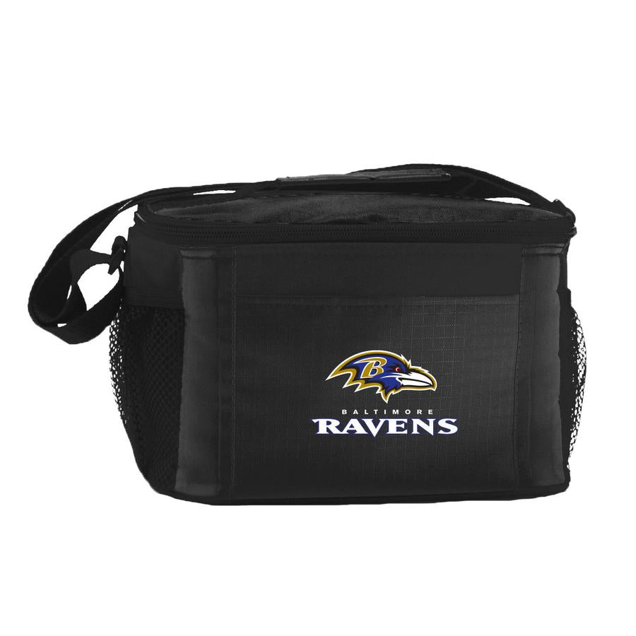 Baltimore Ravens 6-Pack Two Pocket Kooler Bag