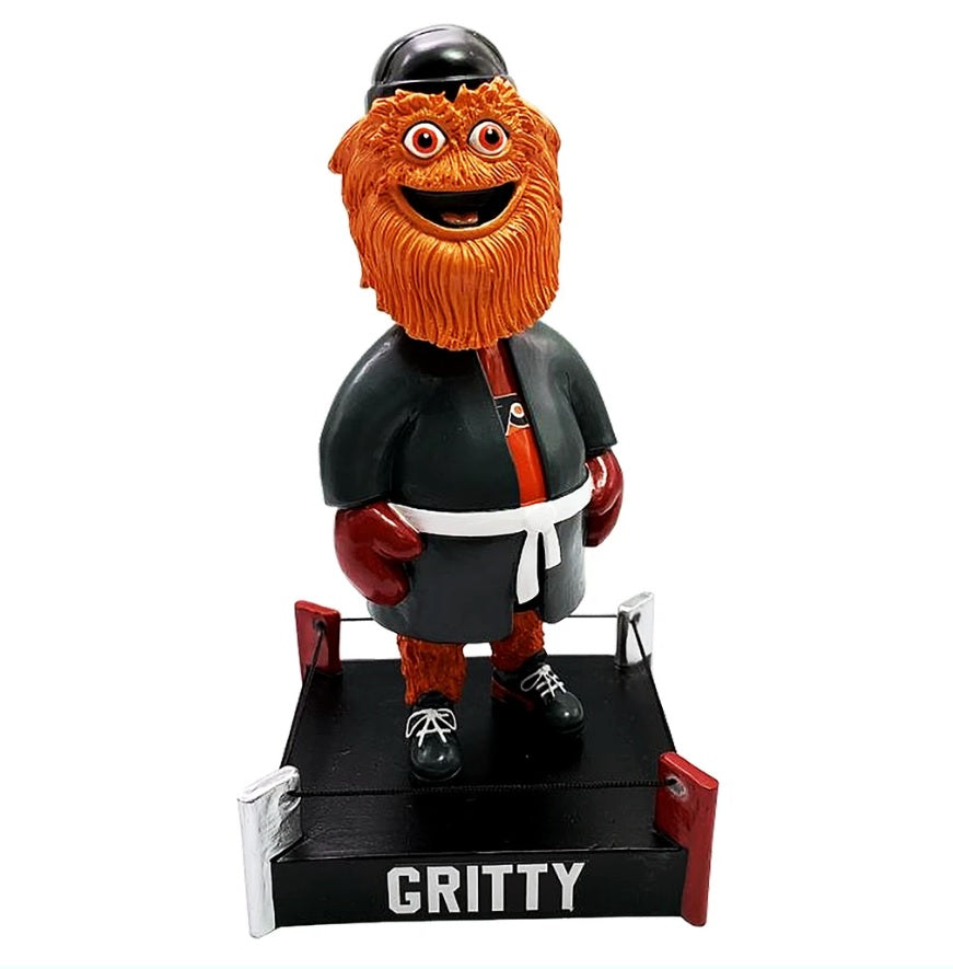Philadelphia Flyers Gritty 7" Logo Base Bobble Head - Boxing Ring