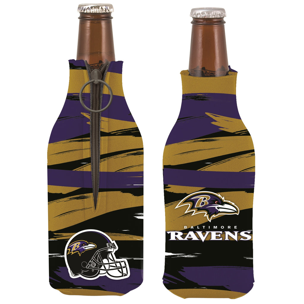 Baltimore Ravens PaintBrush Bottle Coolie