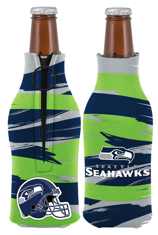 Seattle Seahawks PaintBrush Bottle Coolie