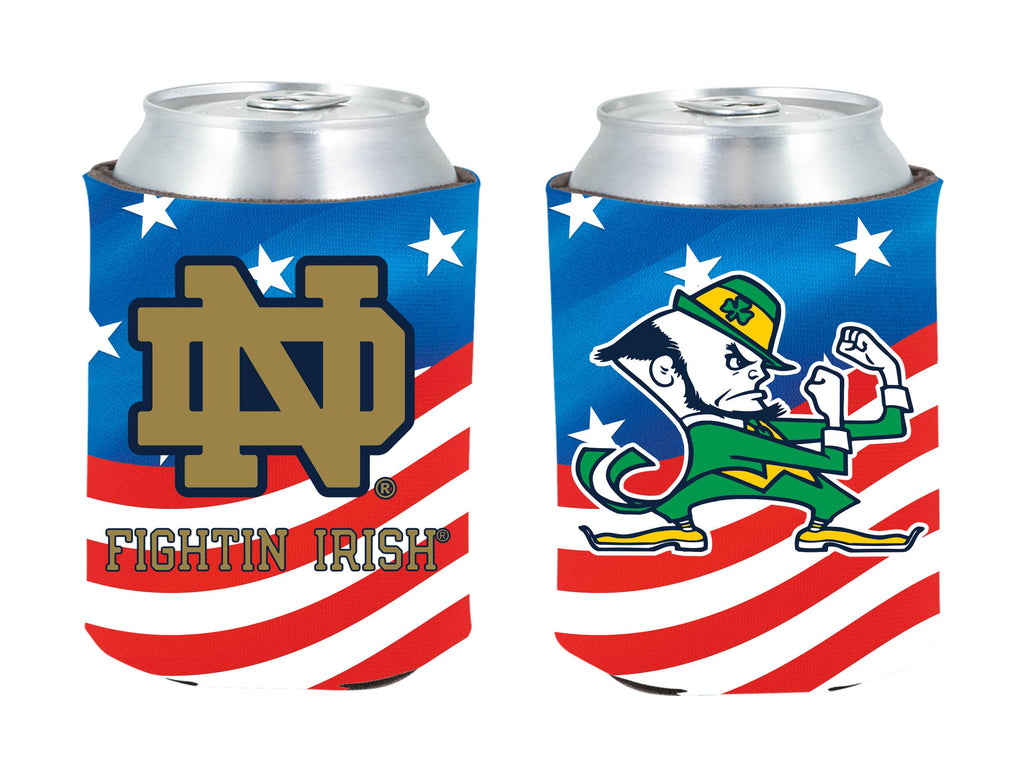 Notre Dame Fighting Irish Patriotic Pocket Coolie