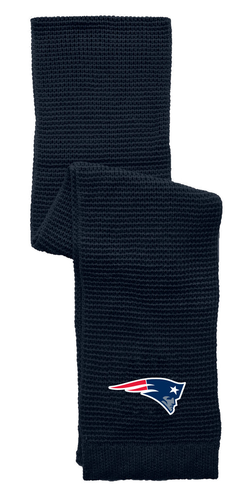 New England Patriots Embroidered Logo Waffle Scarf