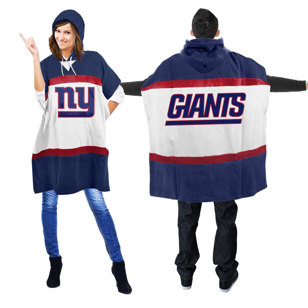 New York Giants Hoodie Poncho