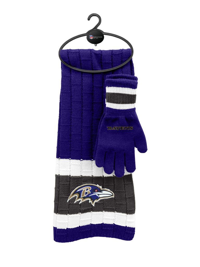 Baltimore Ravens Scarf Glove Gift Set