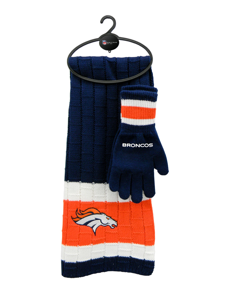 Denver Broncos Scarf Glove Gift Set